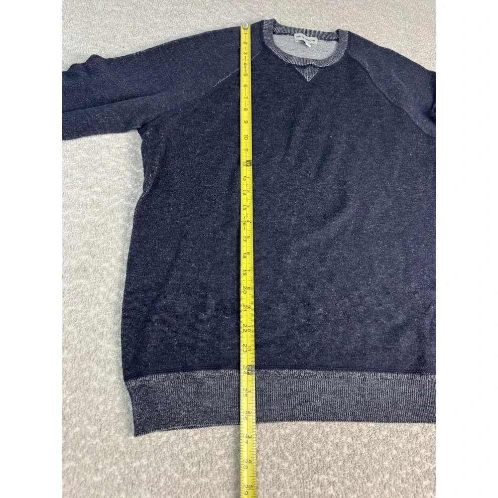 Peter Millar‎ Sweater Mens Medium Navy Blue Crewneck Merino Wool Knit Pullover